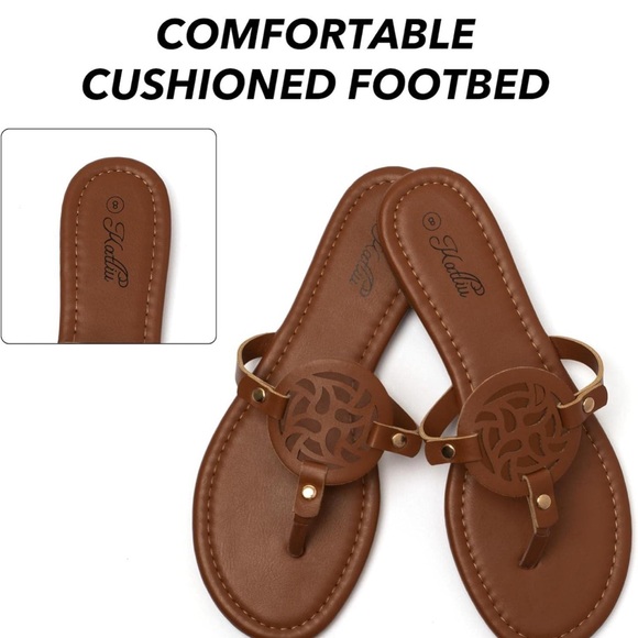 Women's Brown Sandals - Picture 4 of 5
